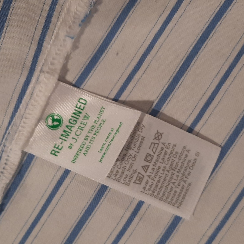 J Crew striped button up sz xxs - Picture 4 of 8